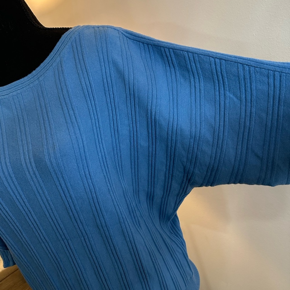 Vila Milano Ribbed Lightweight Dolman Sleeve Top - Size L - Picture 3 of 11